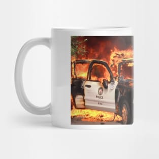 Burning Cop Car Mug